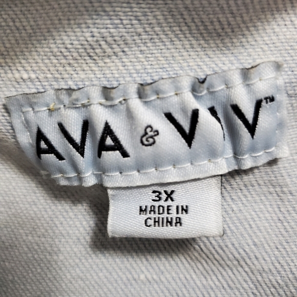 Light Wash Jean Jack Plus Size 3x - Picture 5 of 10